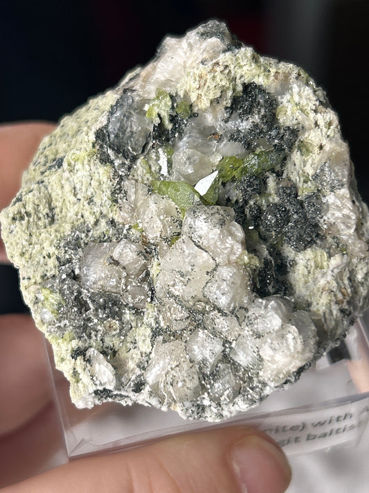 Rare Sphene Titanite with Aduloria and Hematite