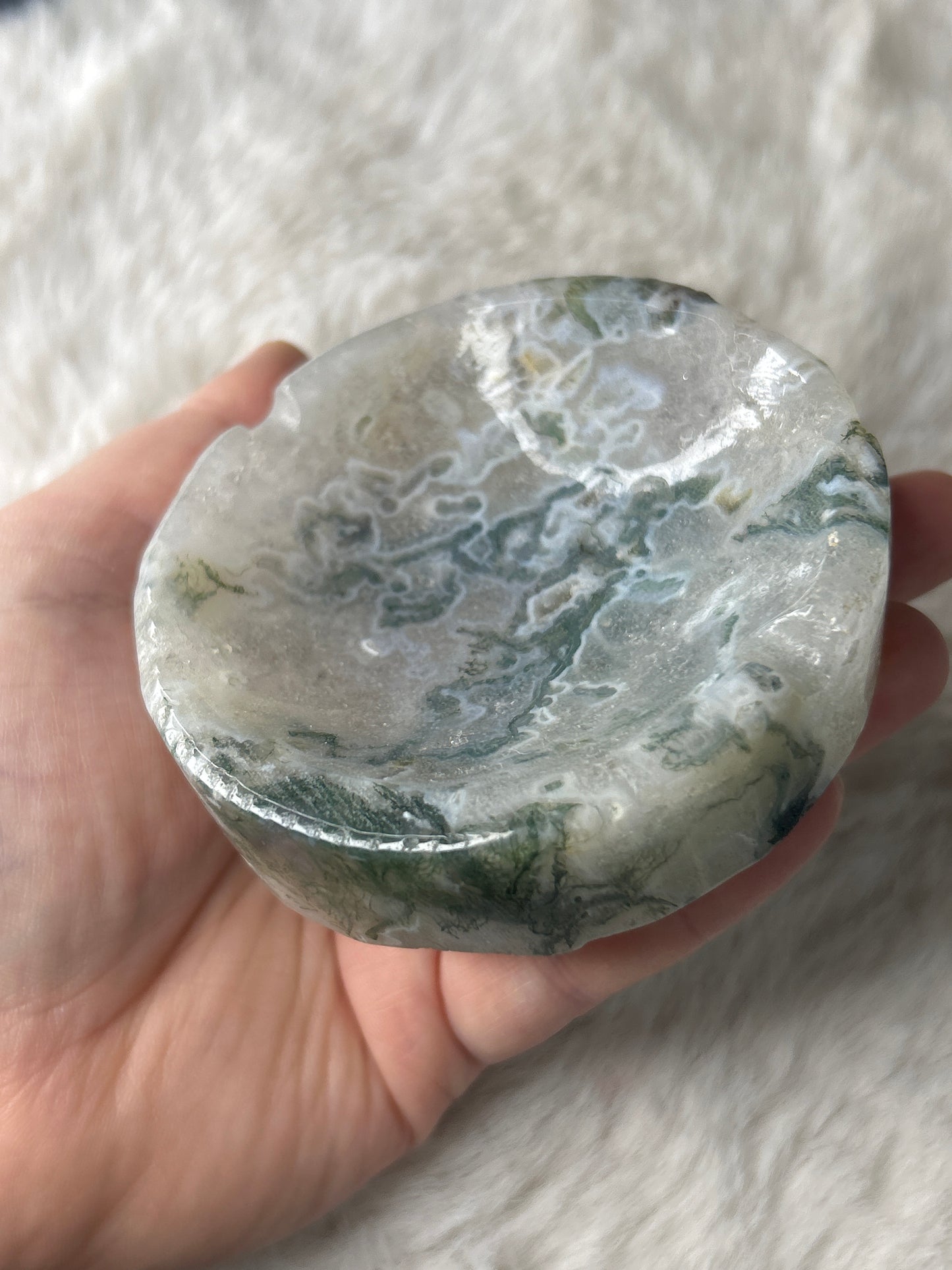 Moss Agate Ashtray
