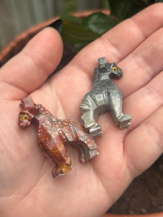 Soapstone Giraffe Carving