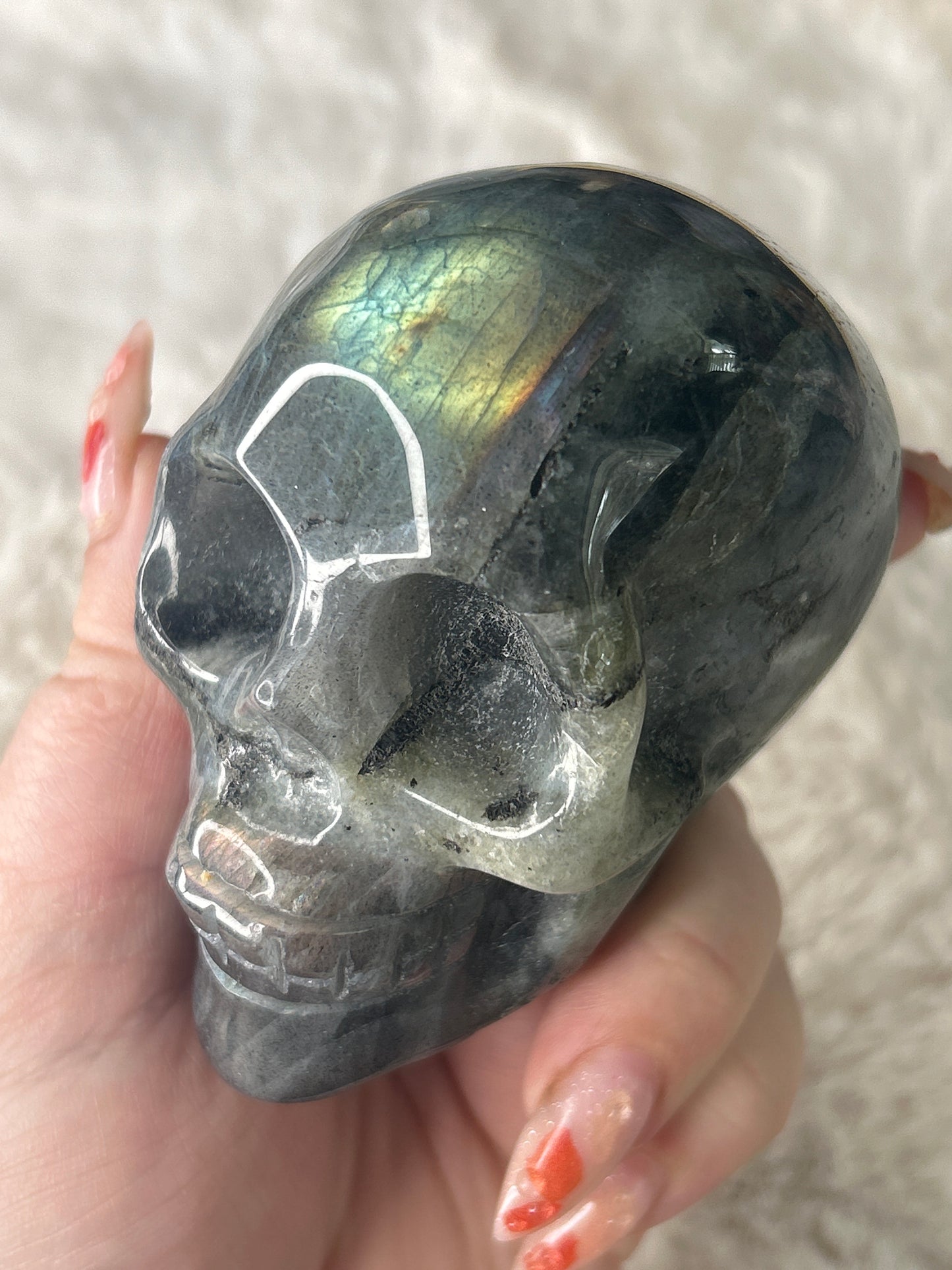 Labradorite Skull