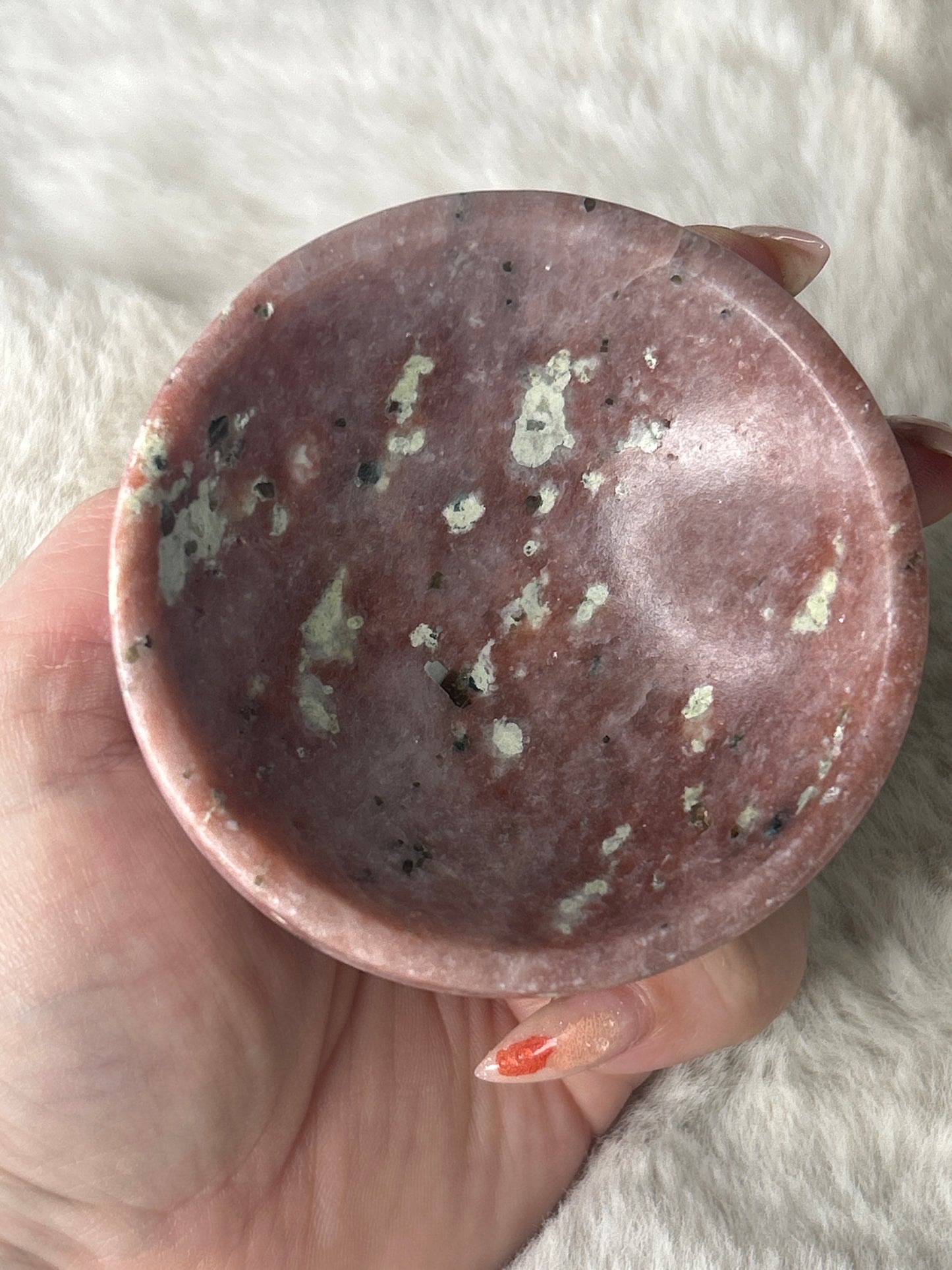 Strawberry Aventurine & Serpentine Bowl