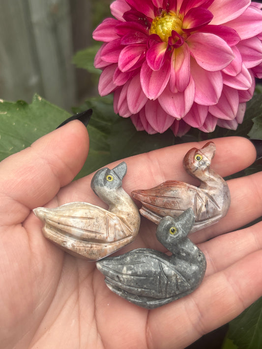 Soapstone Swan Carving