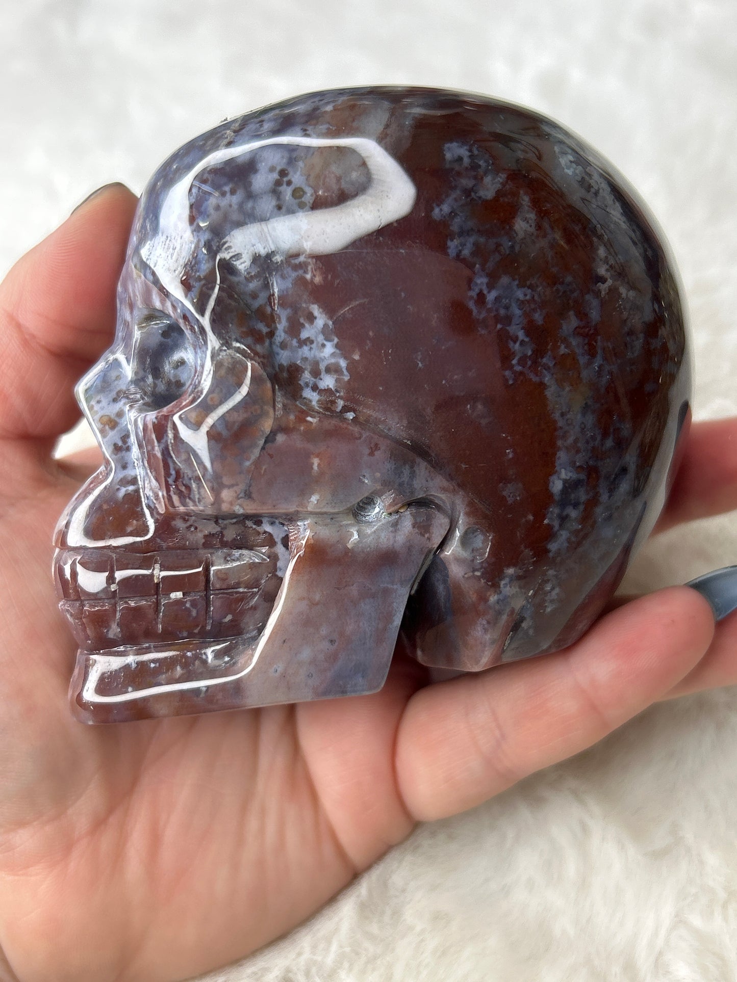 Ocean Jasper Skull