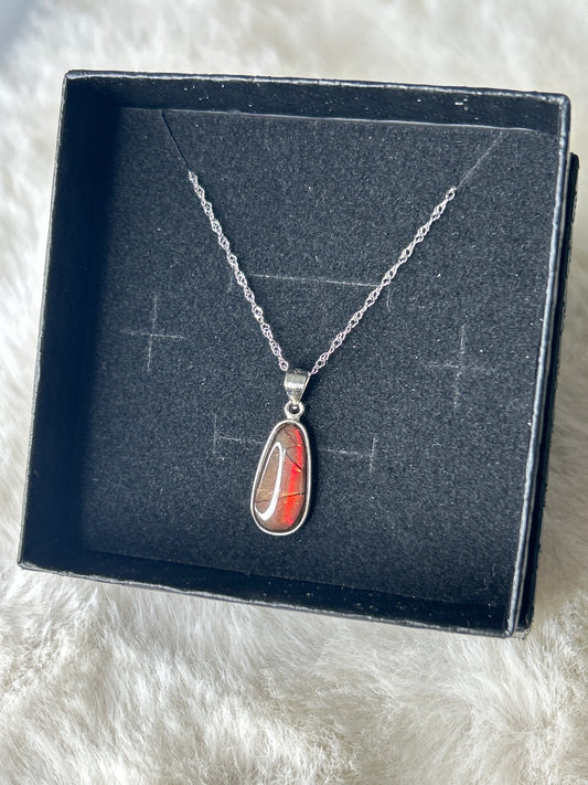 Ammolite 925 Sterling Silver Necklace