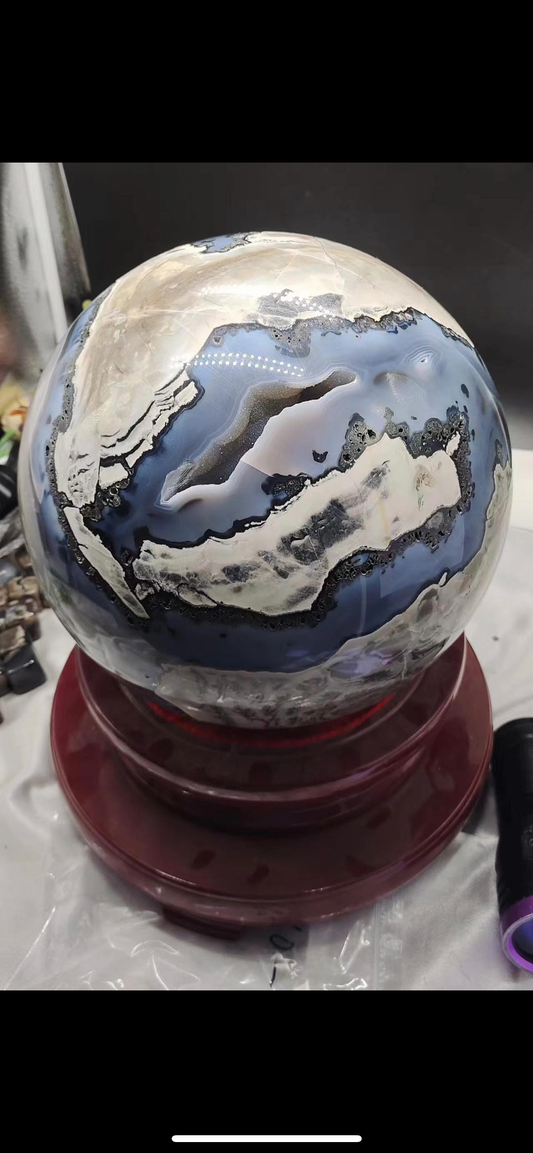 XXL Volcano Agate Sphere *RAFFLE TICKET *