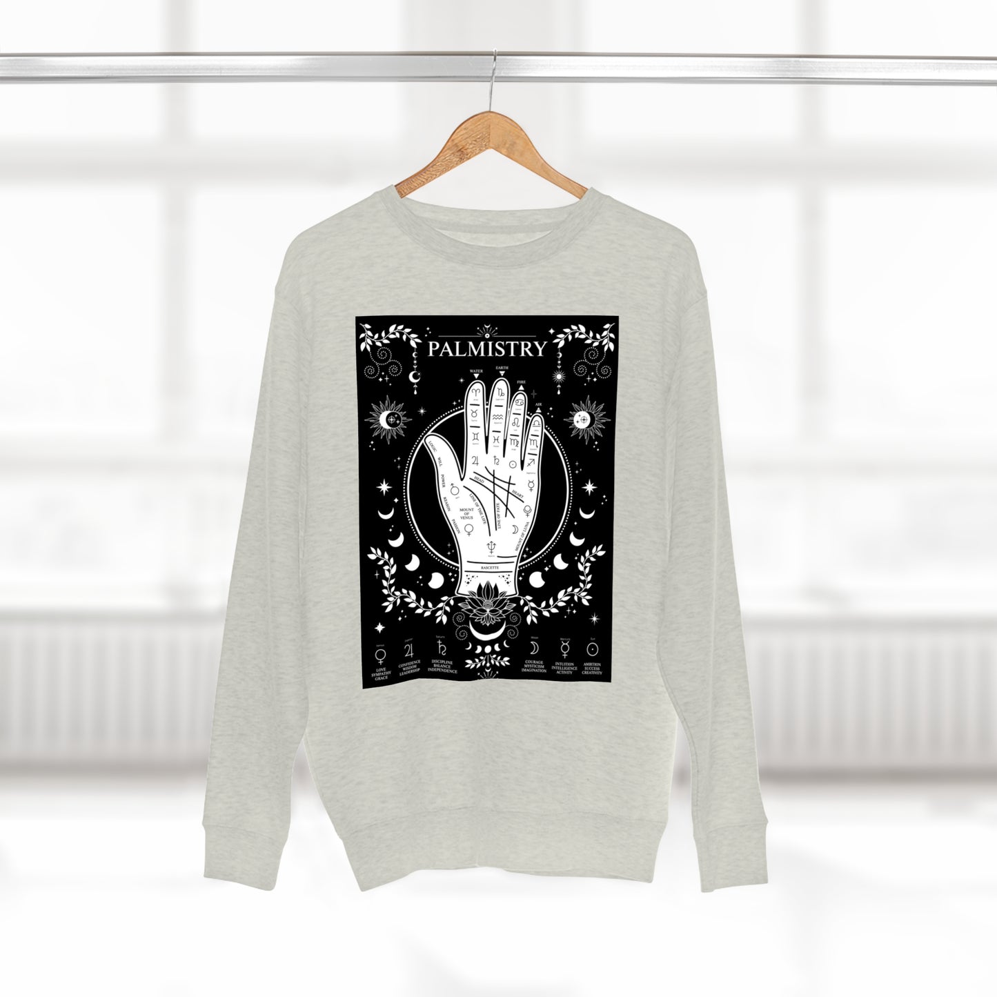 Palmistry Unisex Premium Crewneck Sweatshirt