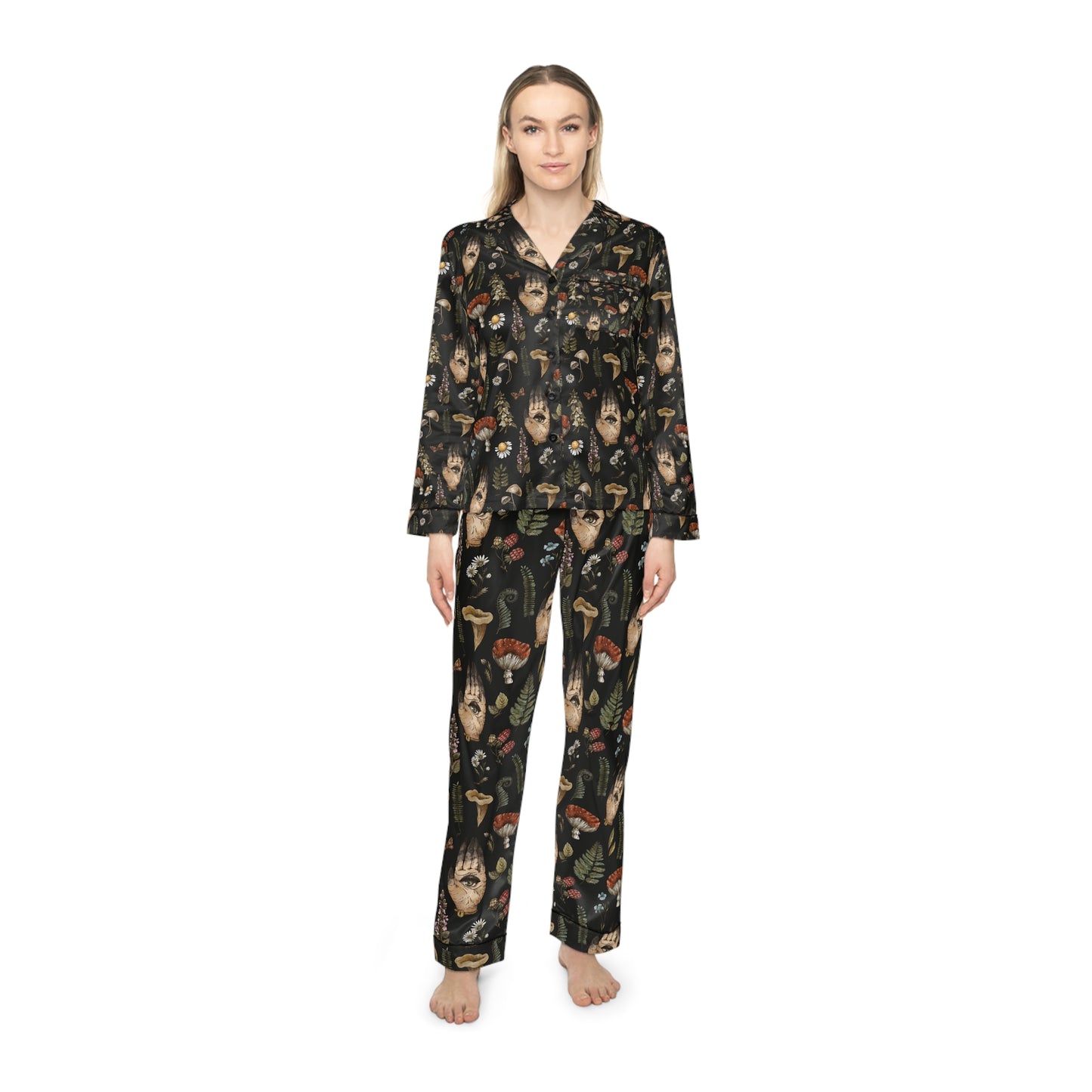 Witchy Women's Satin Pajamas (AOP)