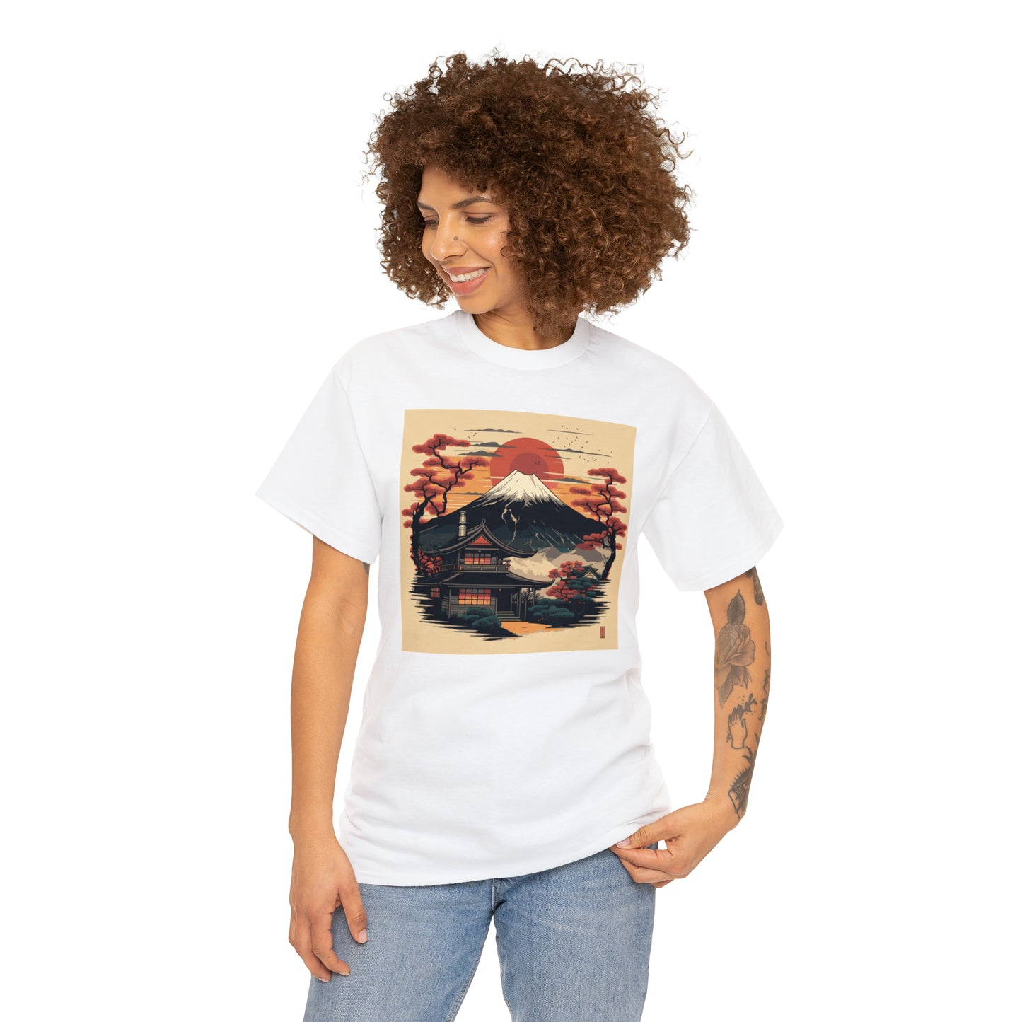 Mount Fuji Unisex Heavy Cotton Tee