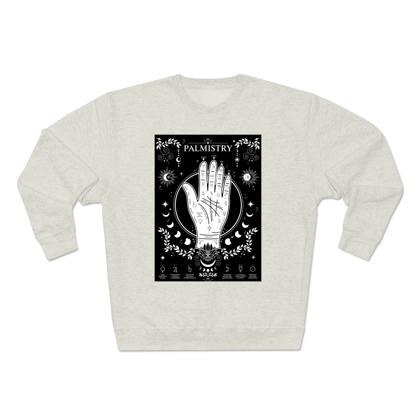 Palmistry Unisex Premium Crewneck Sweatshirt