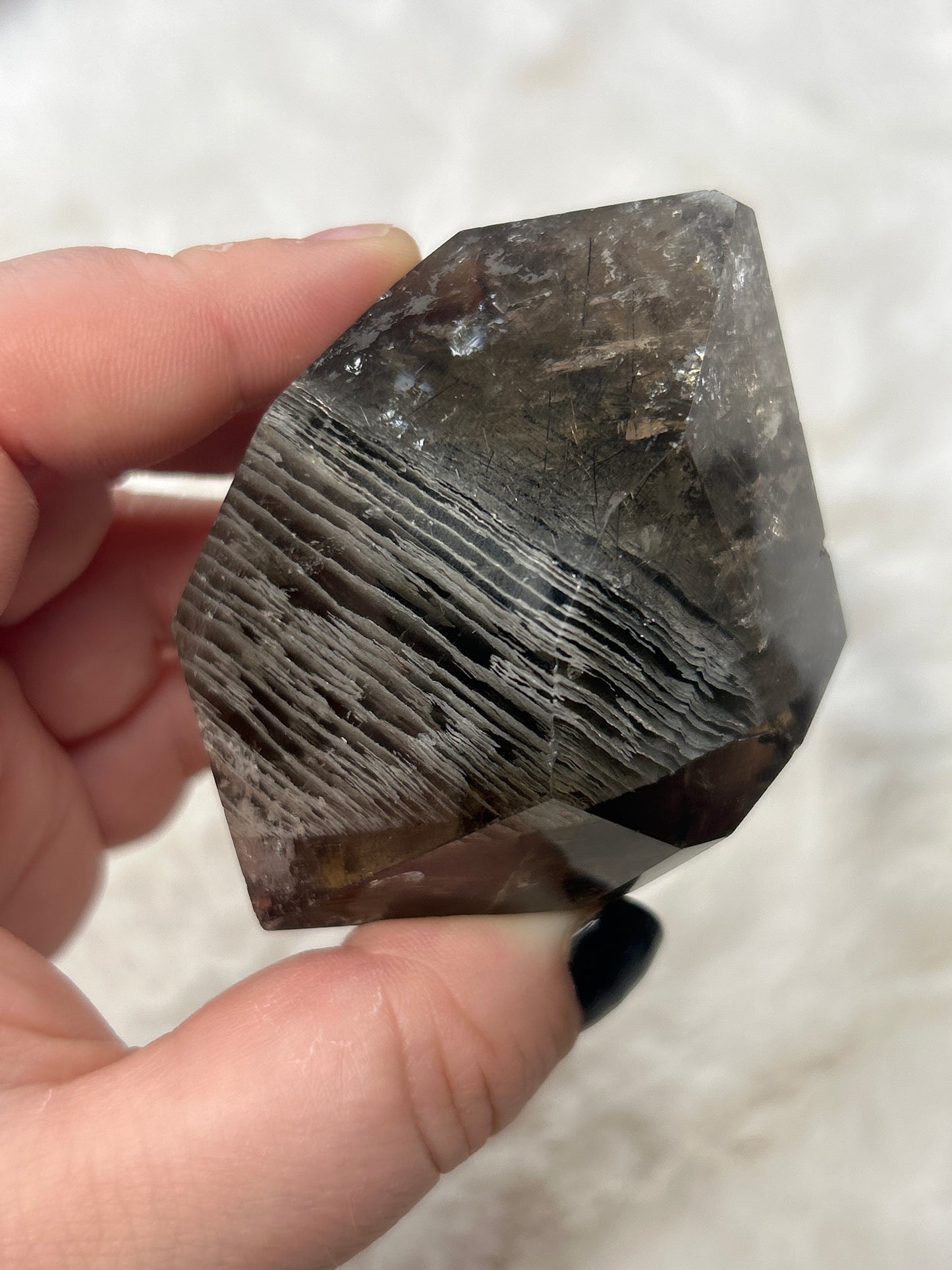 Smokey Garden Quartz with Rutile!