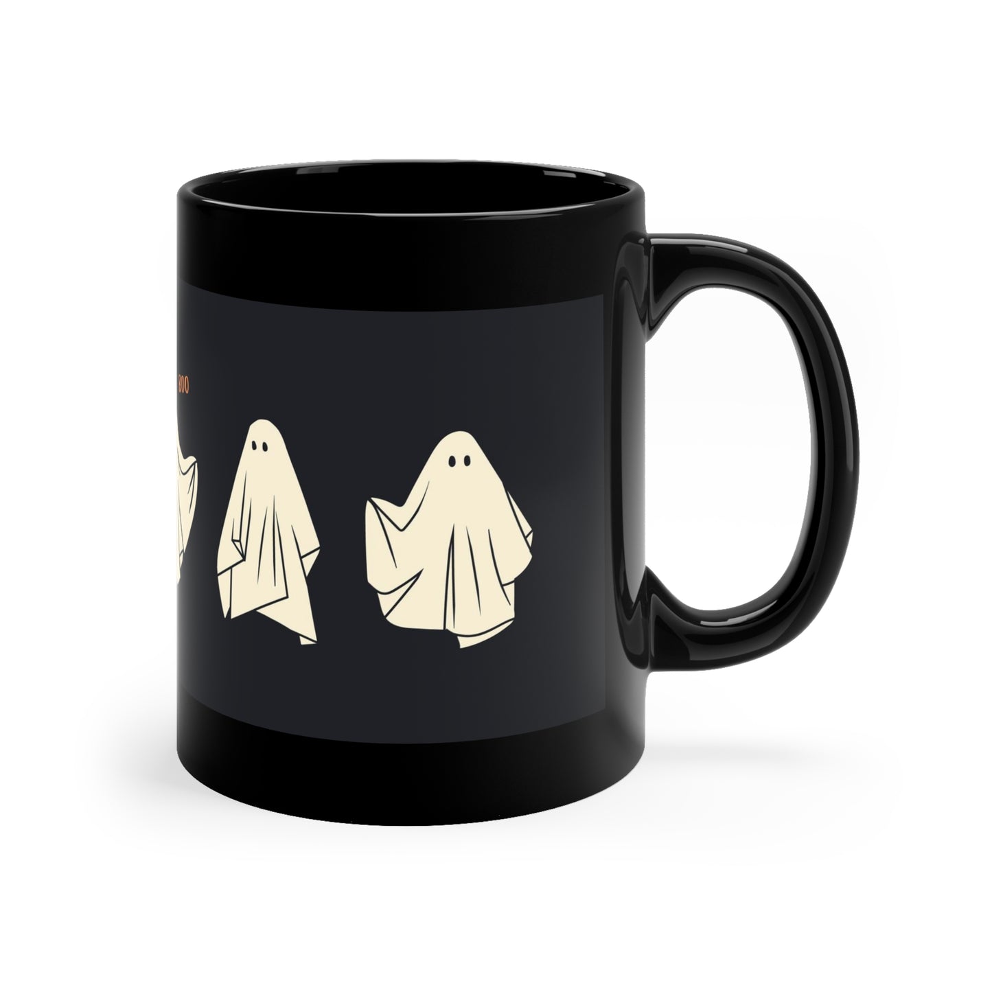 Ghostie 11oz Black Mug