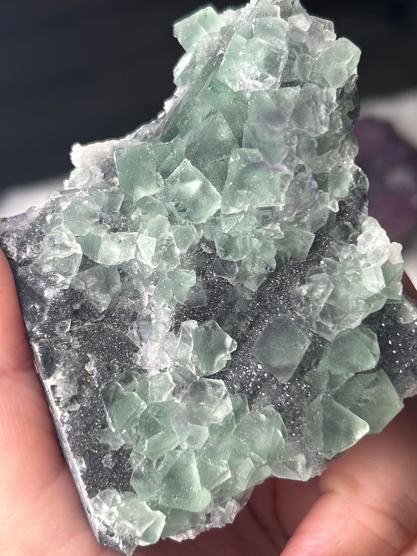 Sparkly Octahedral Fluorite Specimen -China
