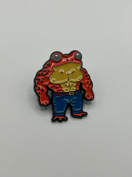 Buff Frog Pin