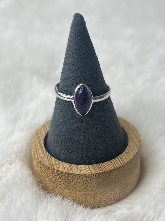 925 Sterling Silver Amethyst Ring