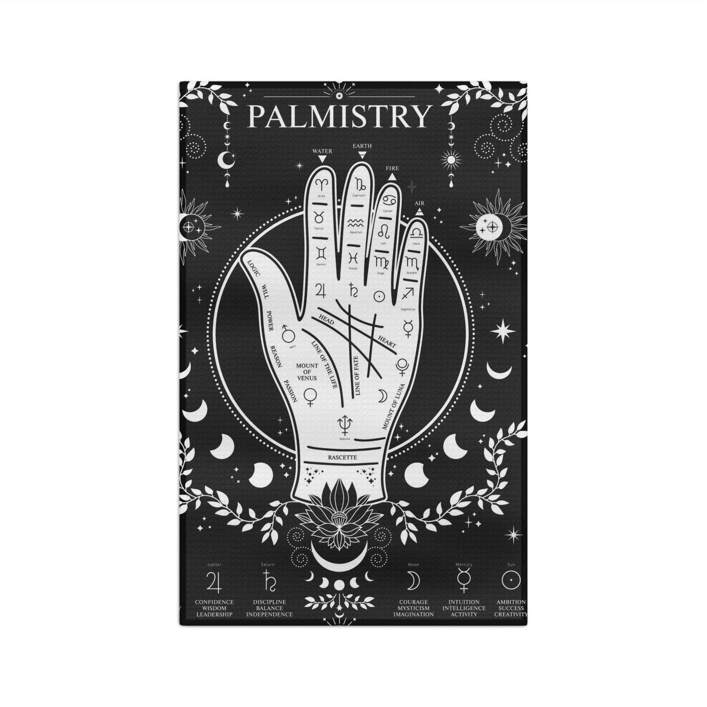 Palmistry Soft Tea Towel