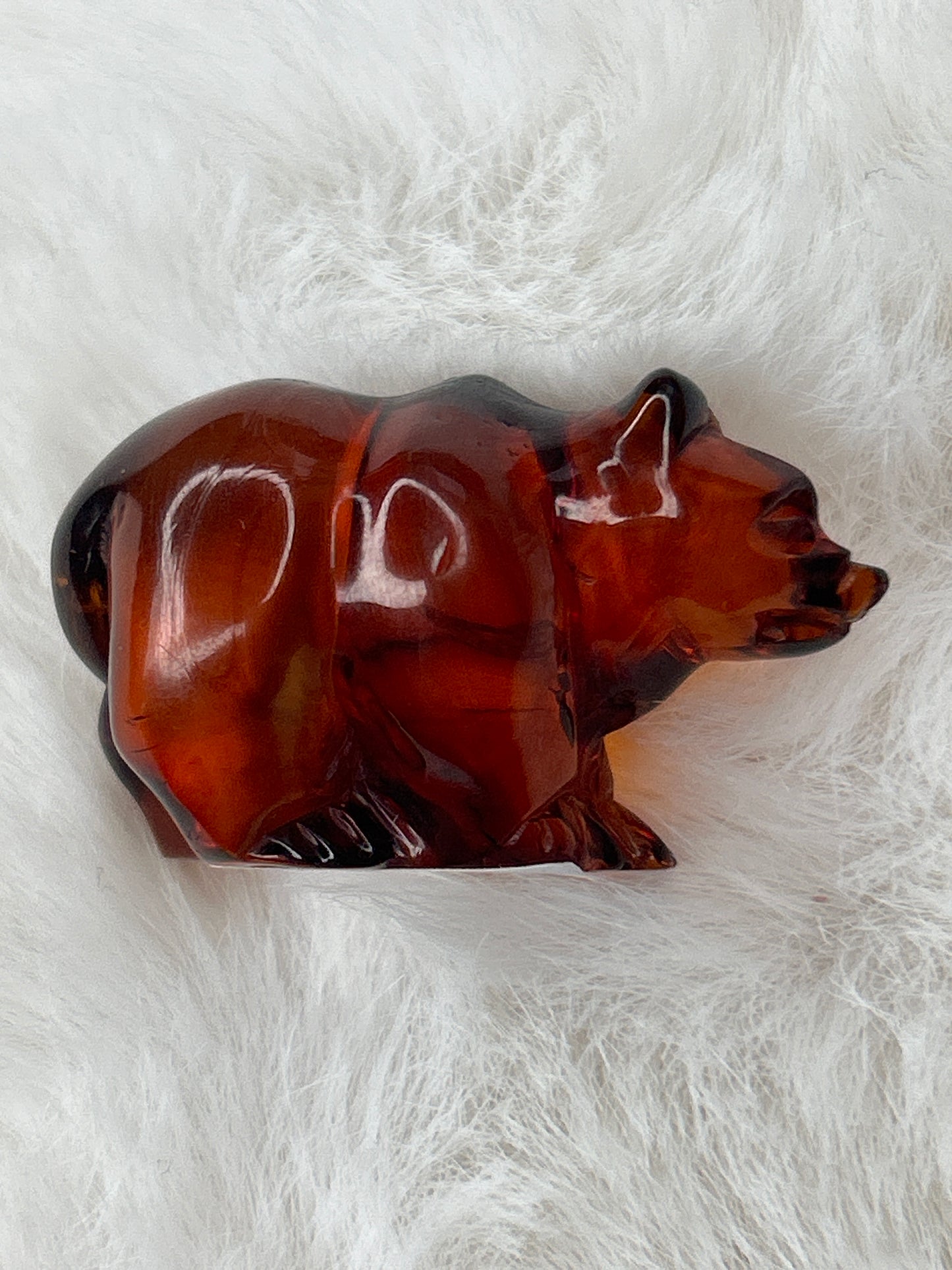 Amber Bear Carving