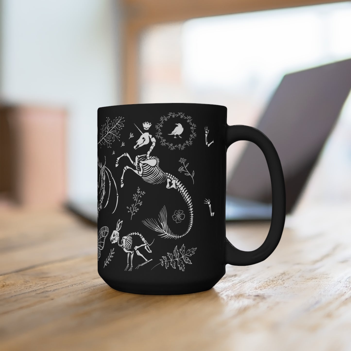 Spooky Black Mug 15oz