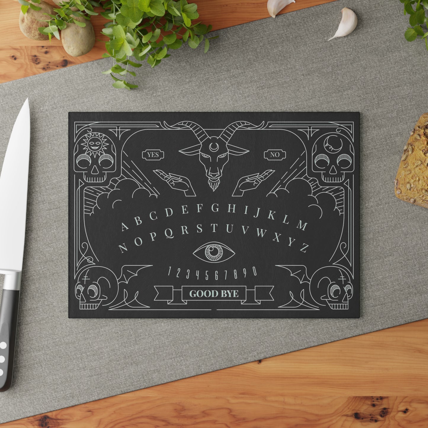 Ouija Glass Cutting Board