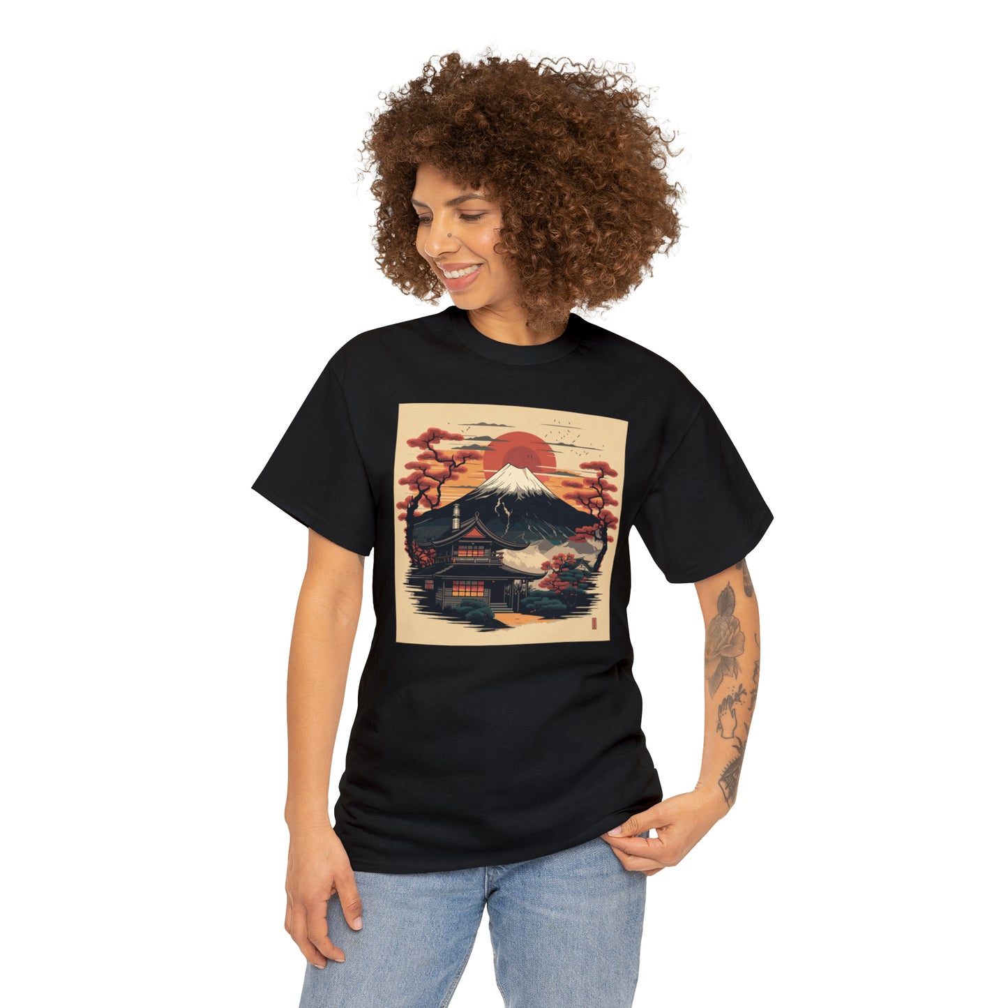 Mount Fuji Unisex Heavy Cotton Tee