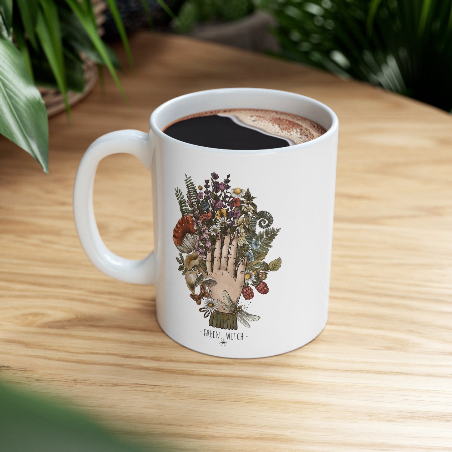 Green Witch Ceramic Mug 11oz