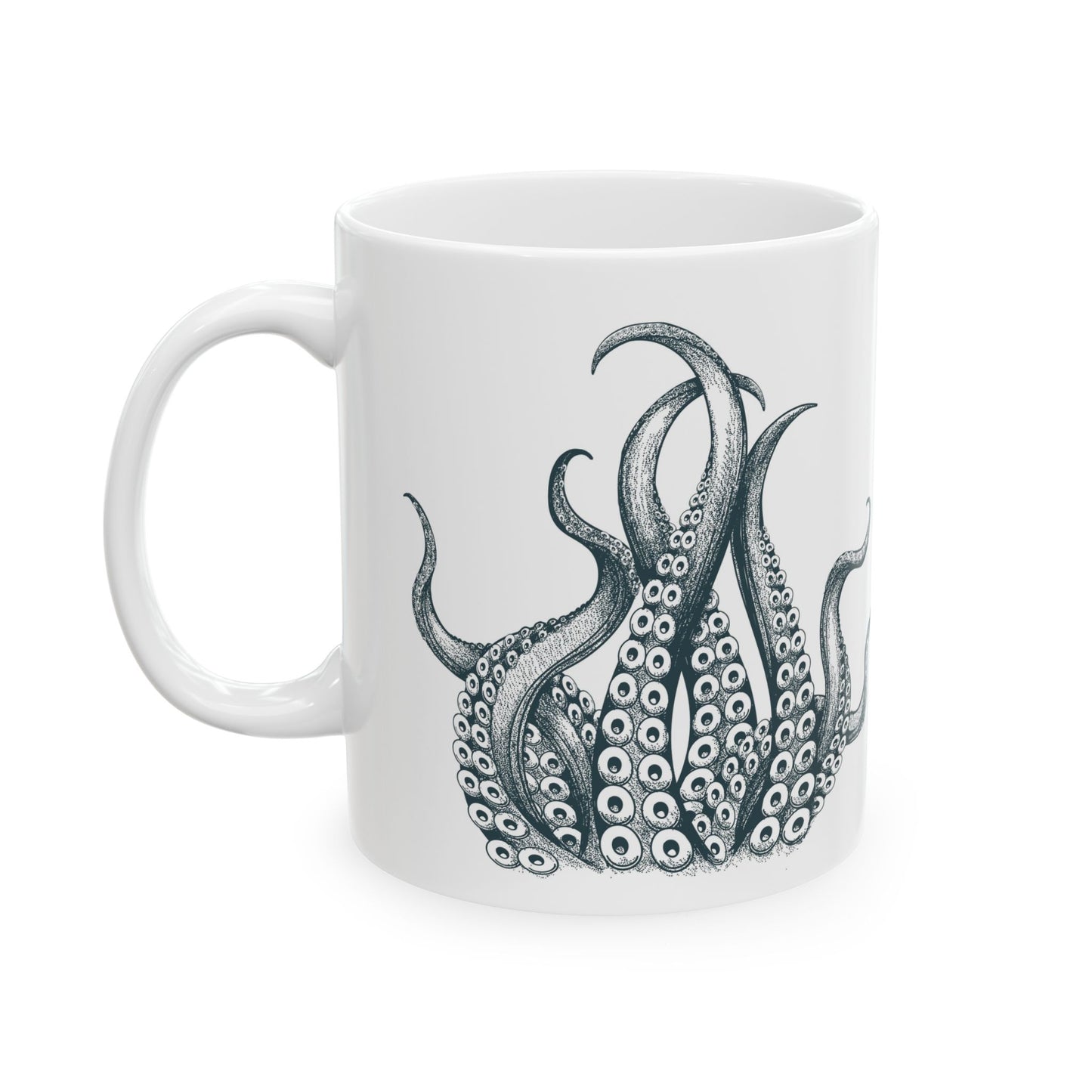 Octopus Ceramic Mug, (11oz, 15oz)