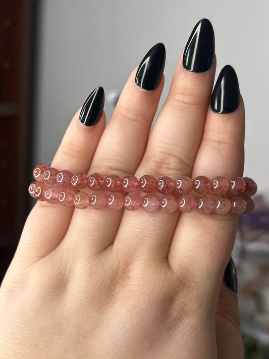 Strawberry Quartz Bracelet