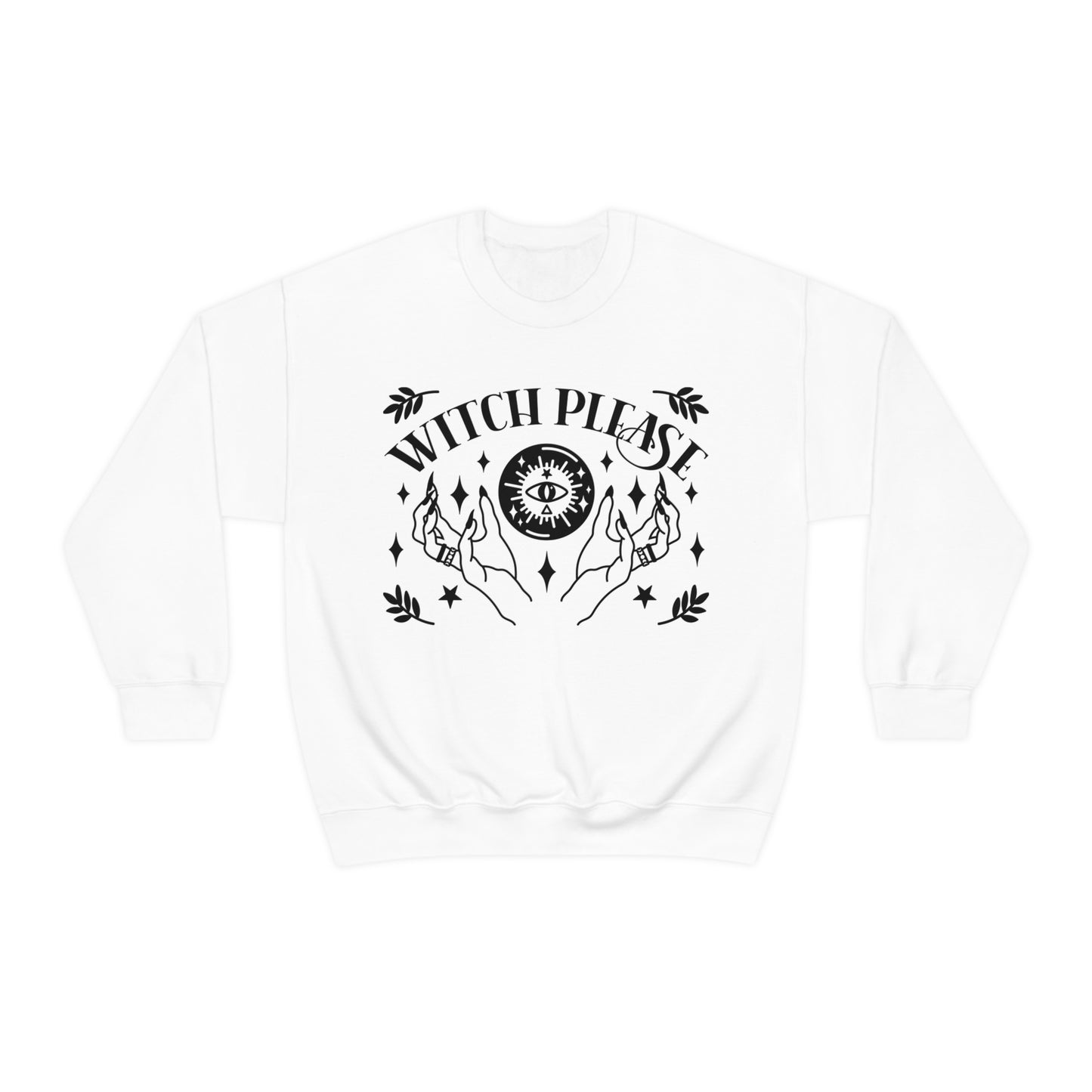 Witch Please Unisex Heavy Blend™ Crewneck Sweatshirt