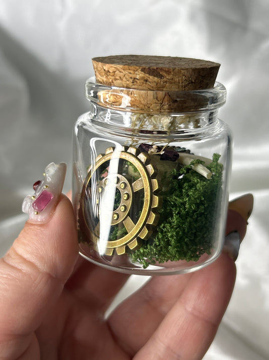 Mink Bones & Botanicals in Glass Jar