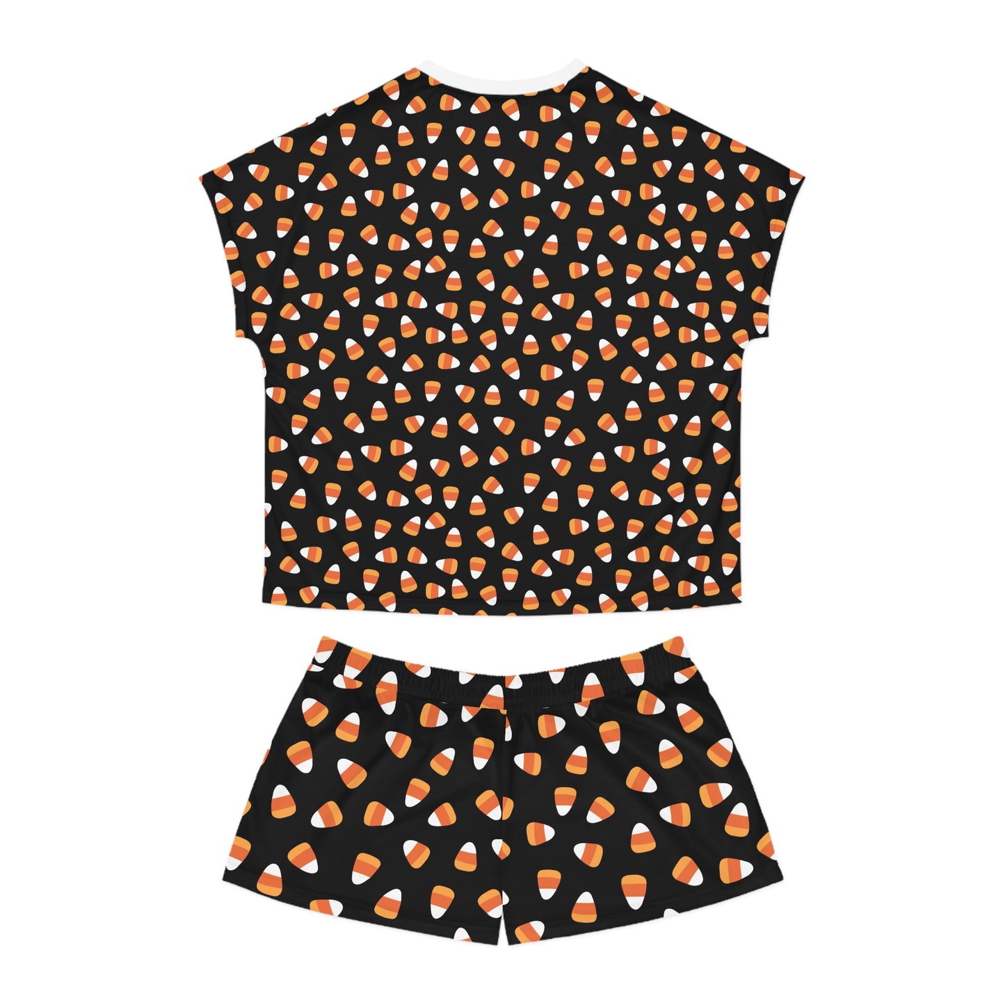 Candy Corn Women's Short Pajama Set (AOP)