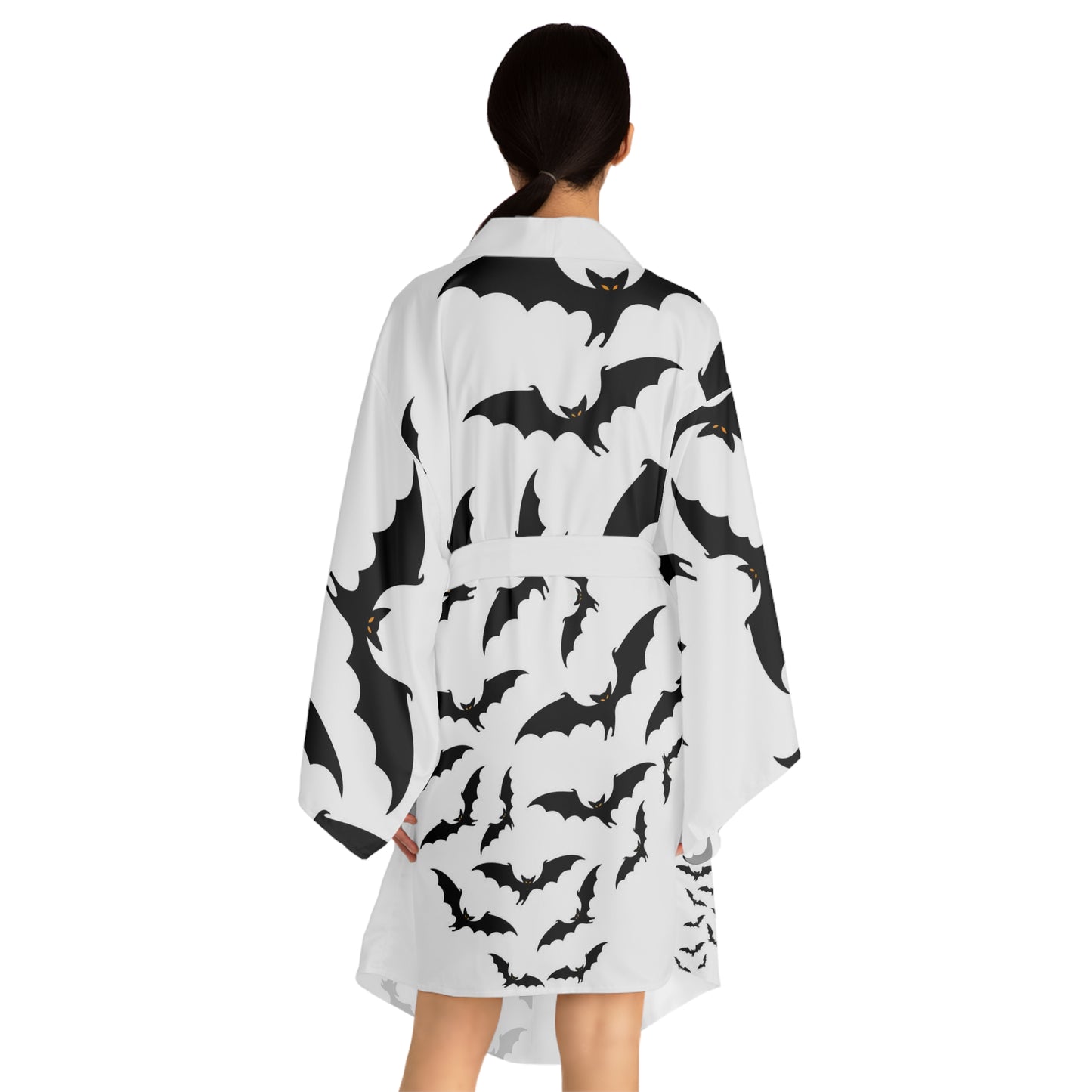 Bat Long Sleeve Kimono Robe (AOP)