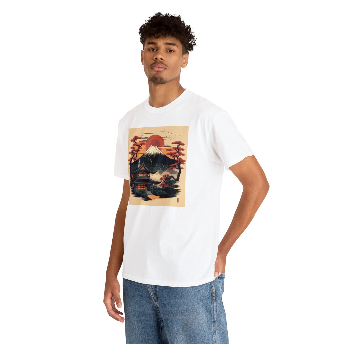 Mount Fuji Unisex Heavy Cotton Tee