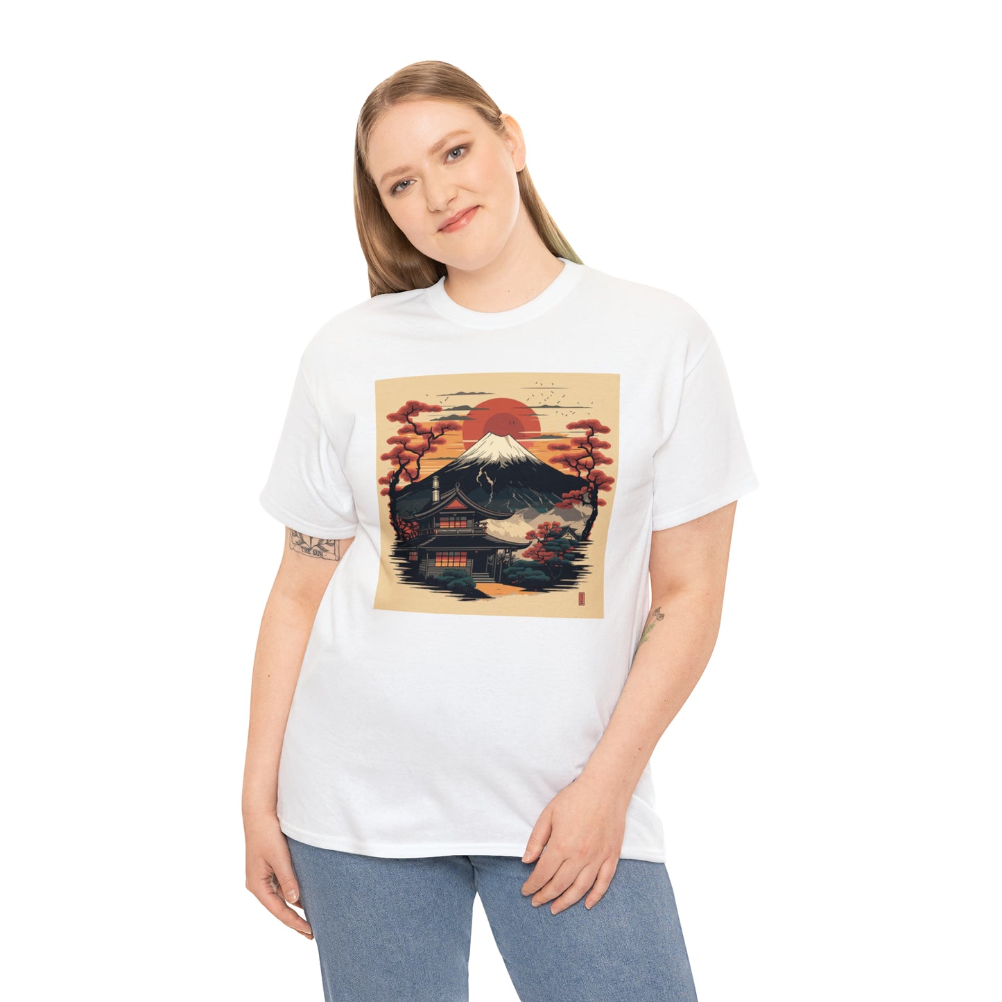 Mount Fuji Unisex Heavy Cotton Tee