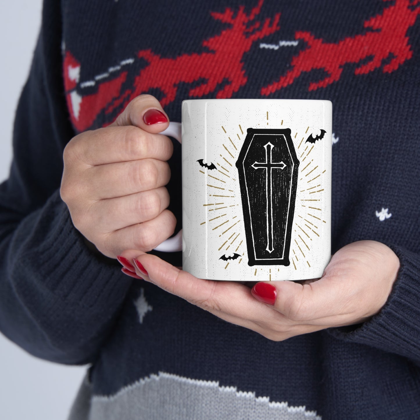 Coffin Ceramic Mug 11oz