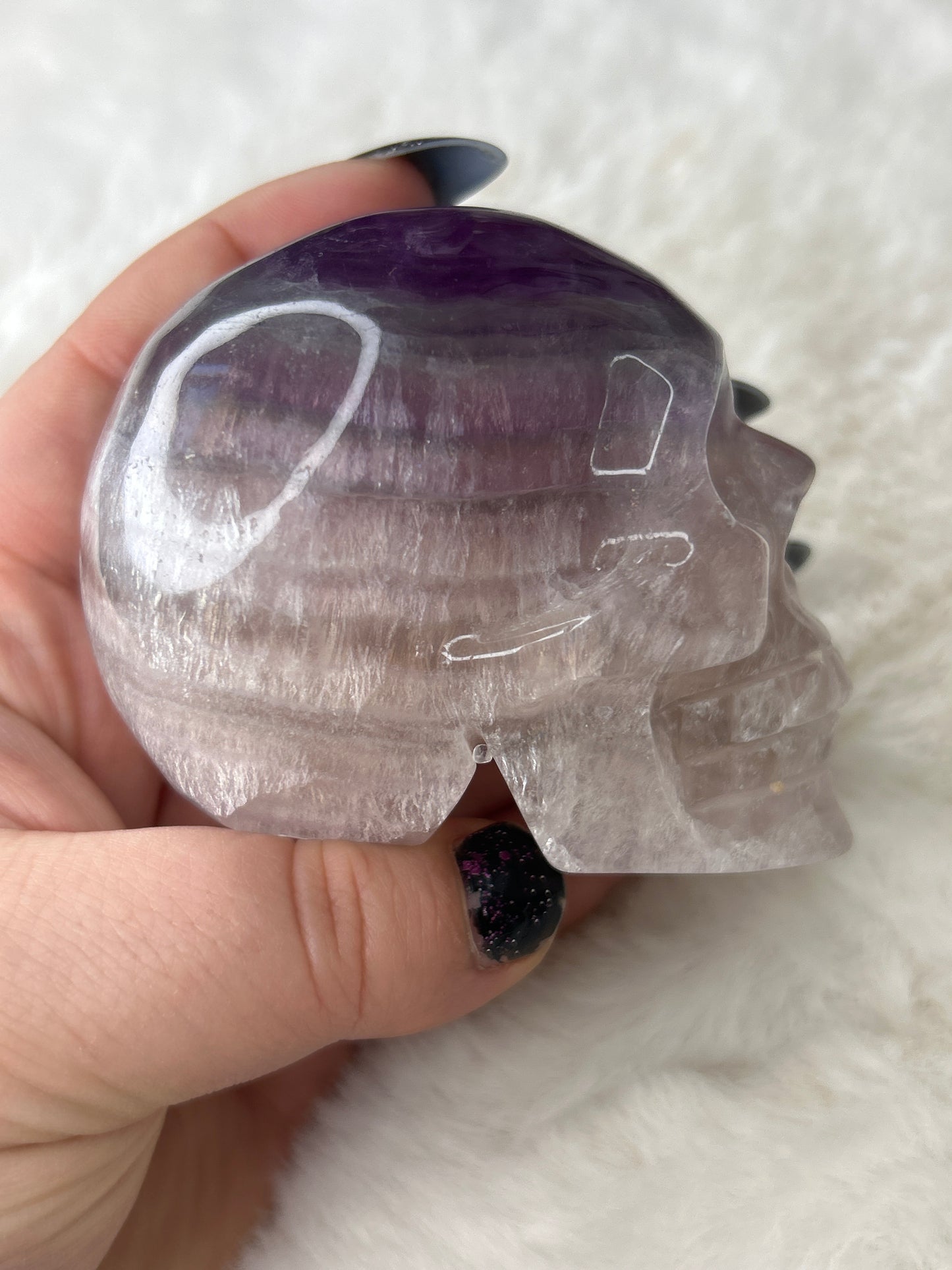 Fluorite Skull