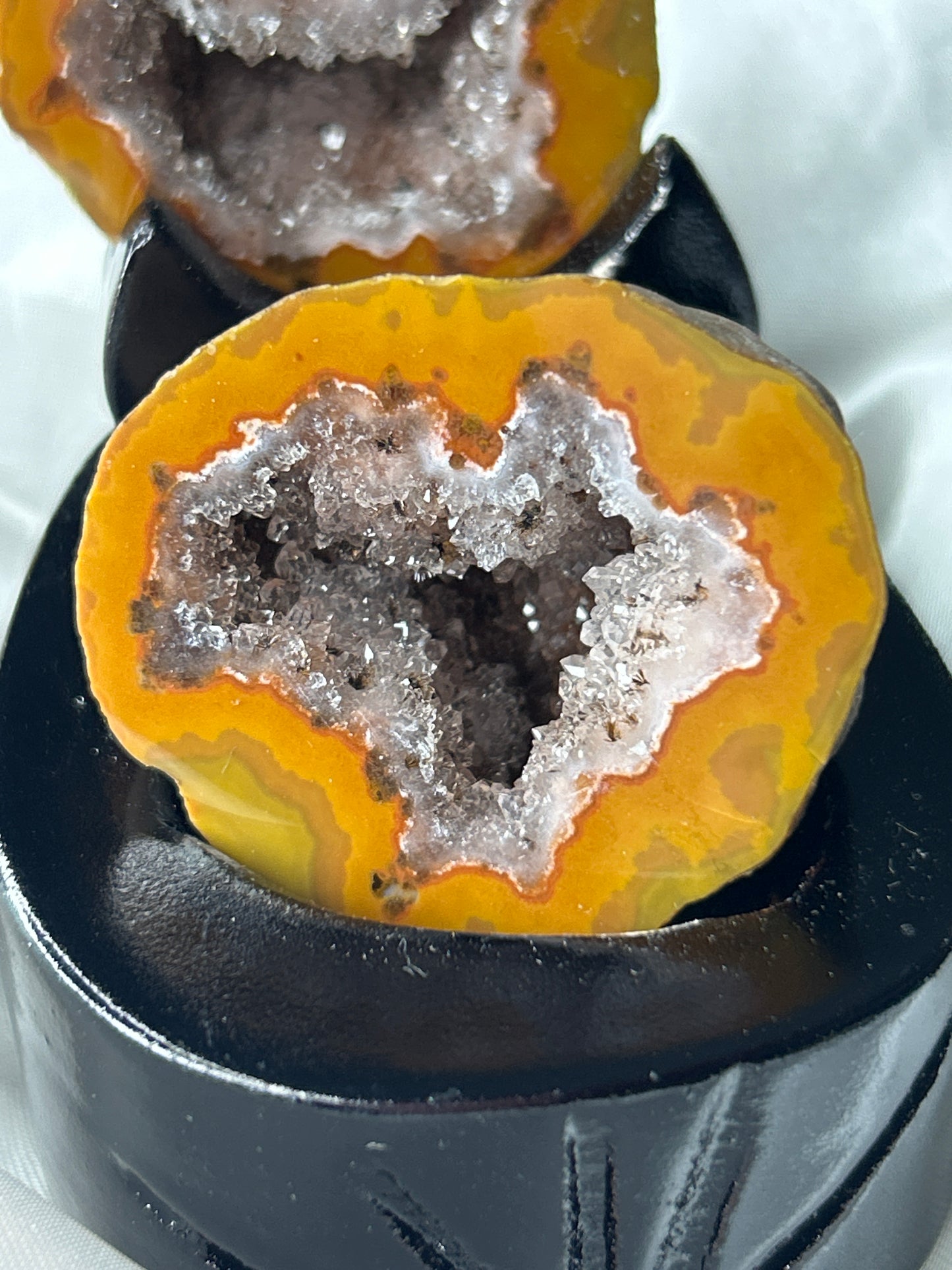 Zhanguo Agate Pair with custom stand
