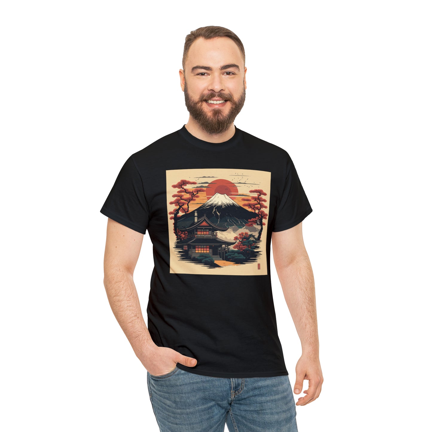 Mount Fuji Unisex Heavy Cotton Tee