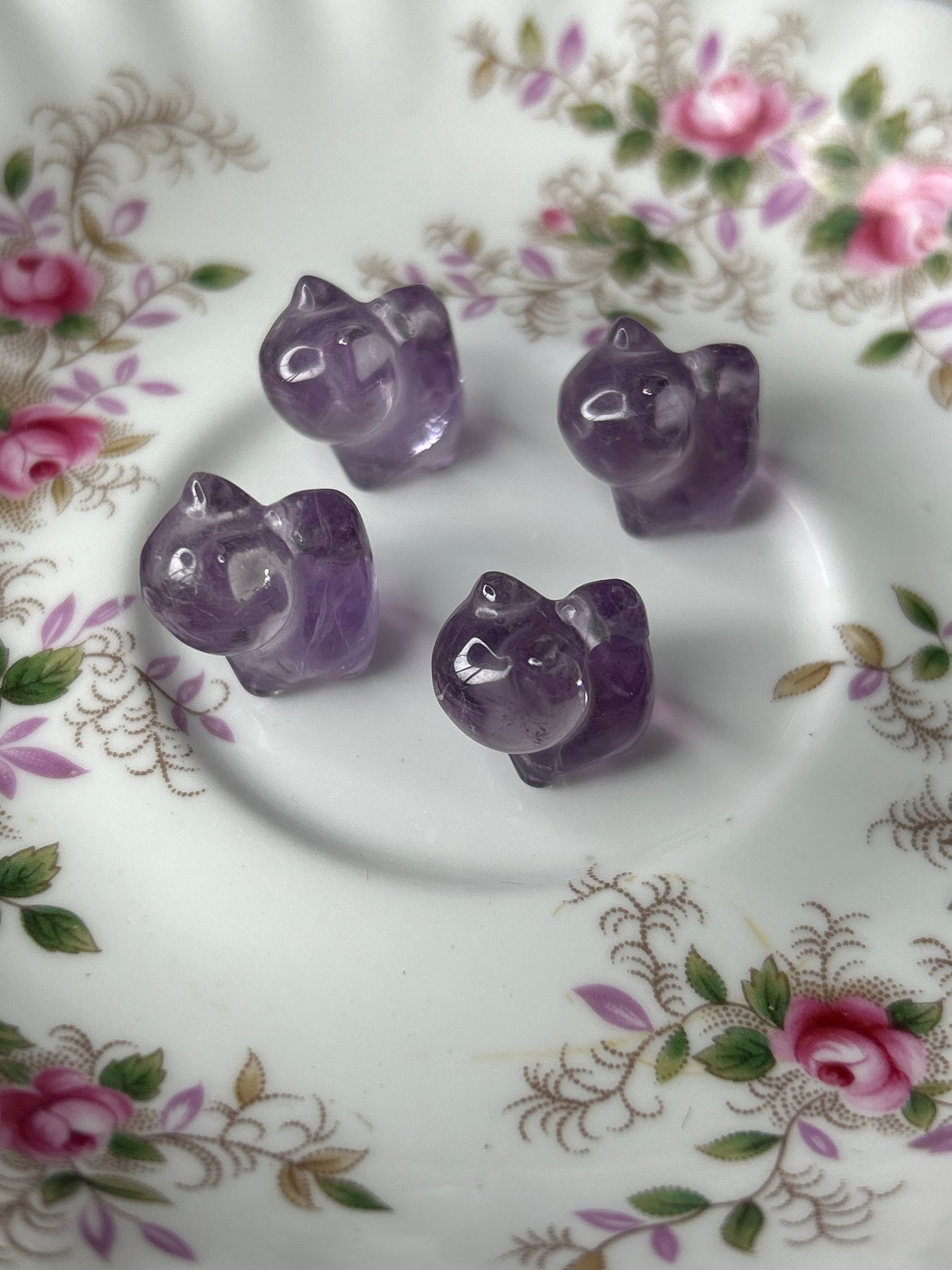 Mini Amethyst Cat