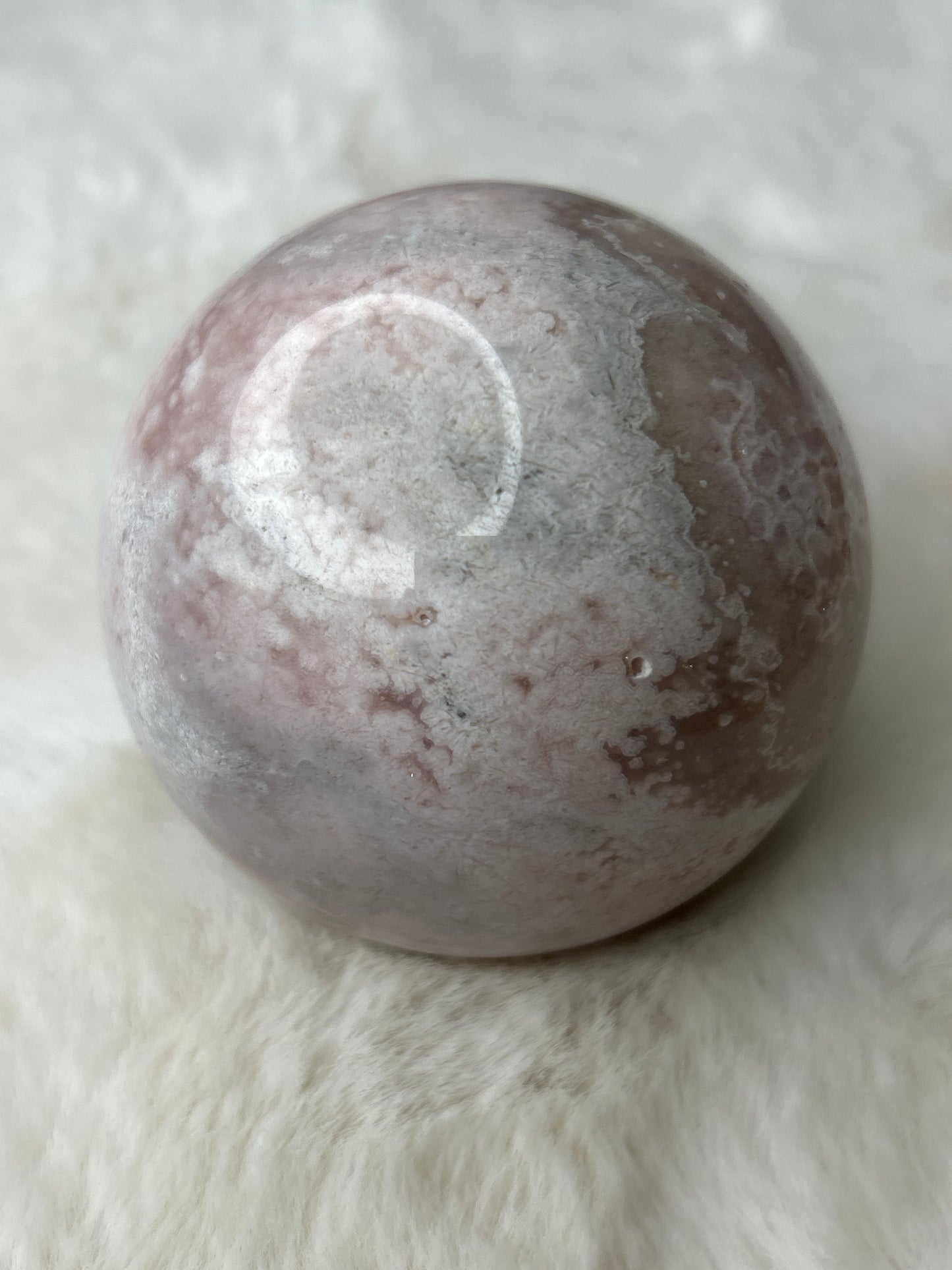 Pink Amethyst x Flower Agate Sphere