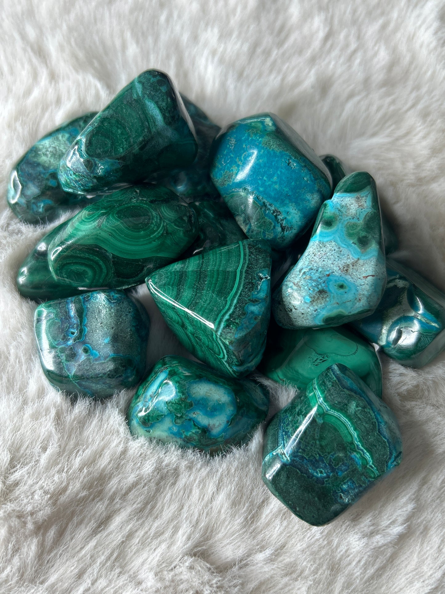 Malachite & Chrysocolla Tumble
