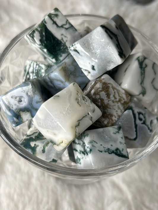 Tree Agate Cube