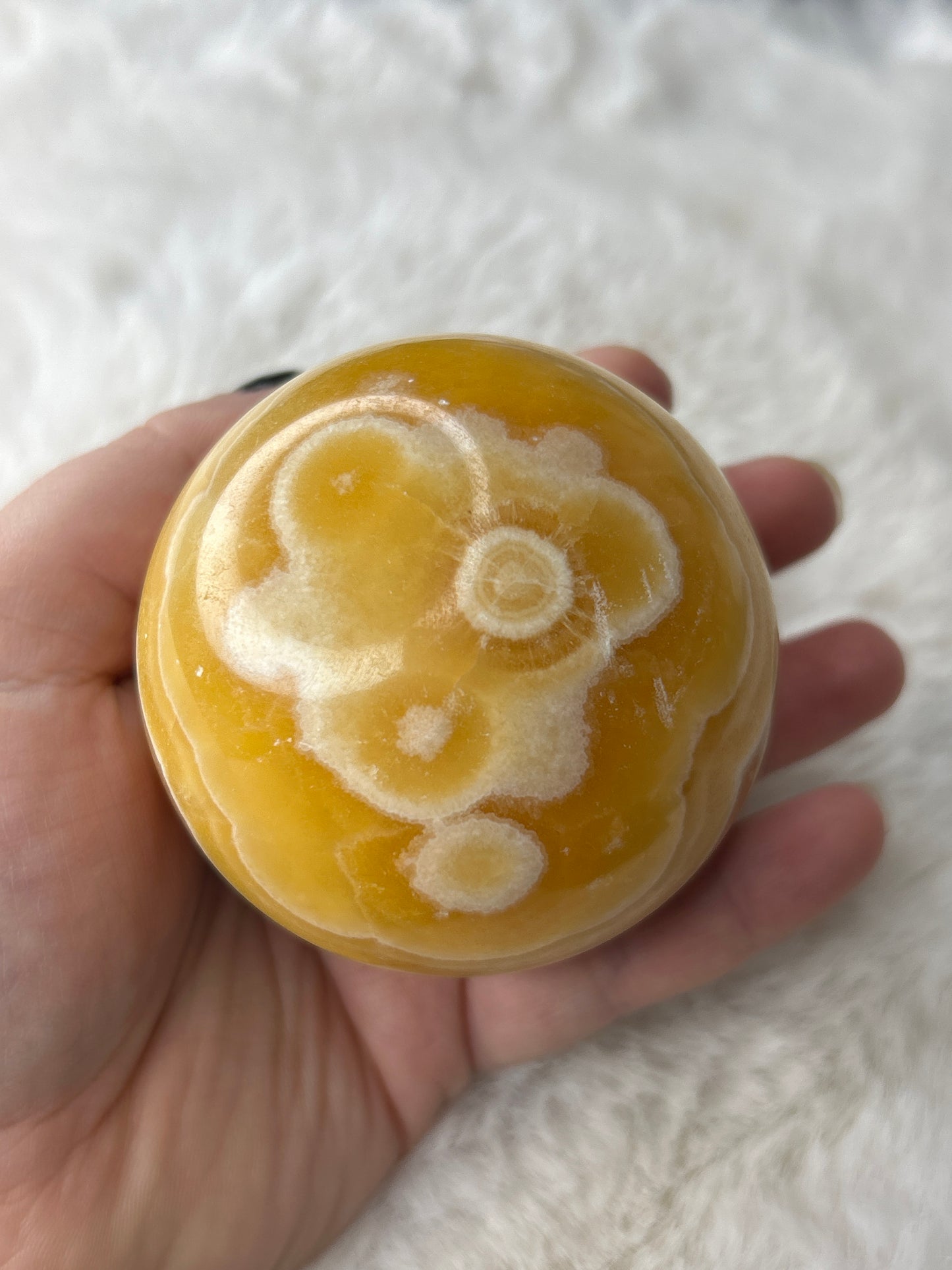 Orange Calcite Sphere