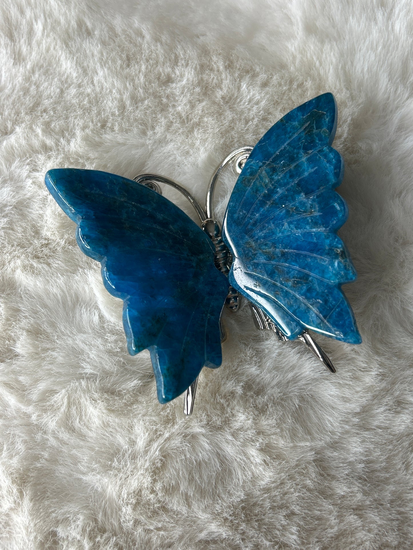 Blue Apatite Butterfly