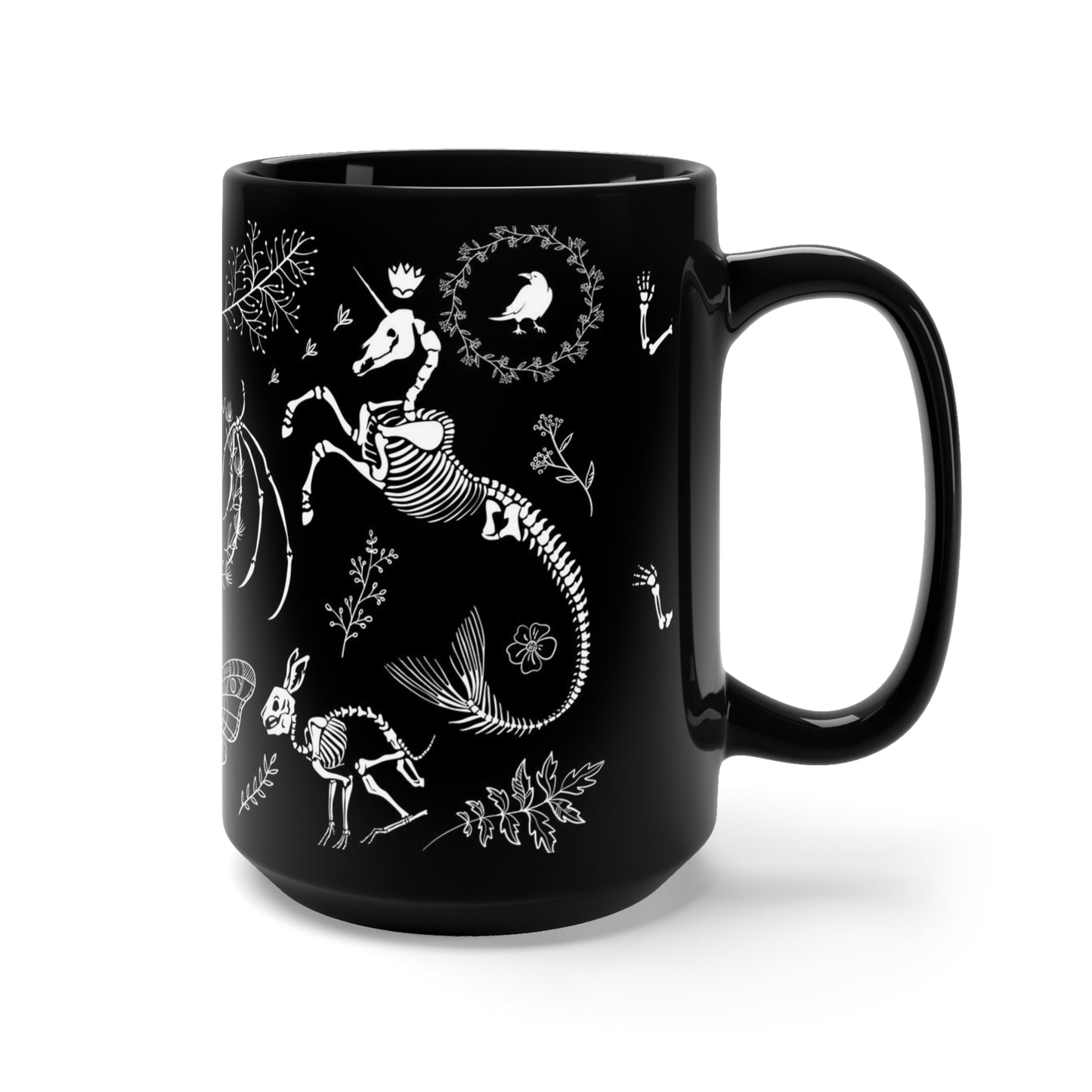 Spooky Black Mug 15oz