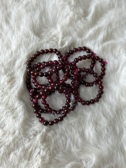 Garnet Bead Ring