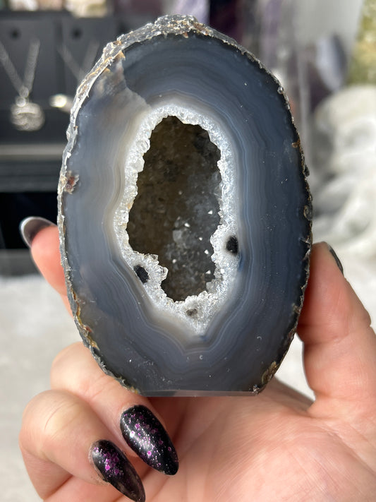 Druzy Agate Cut Base