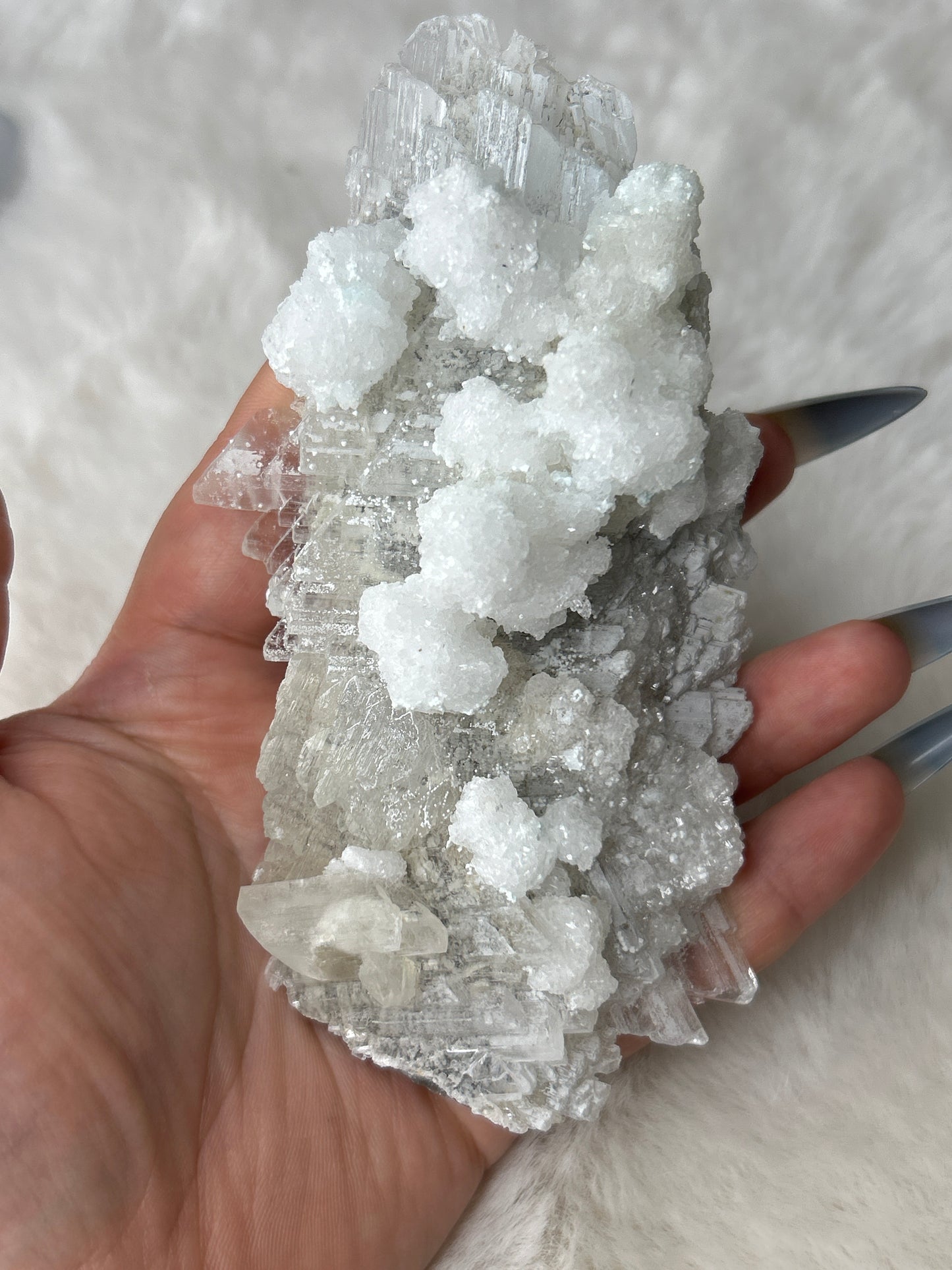 Calcite on Selenite Q