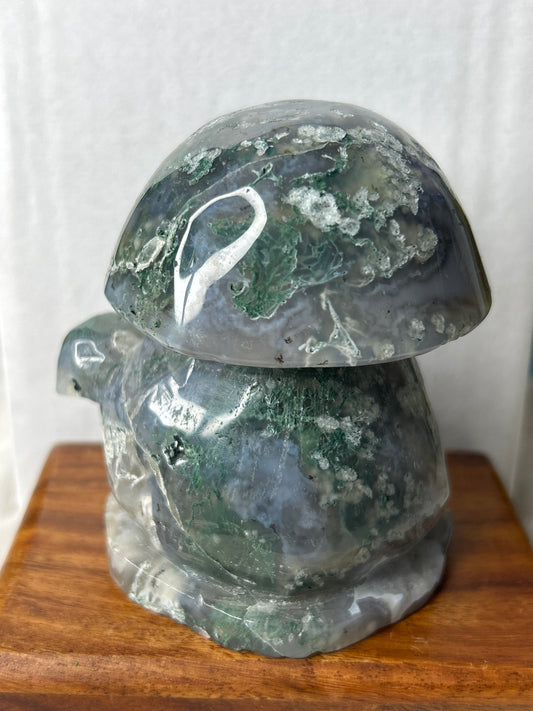 Moss Agate Mushroom