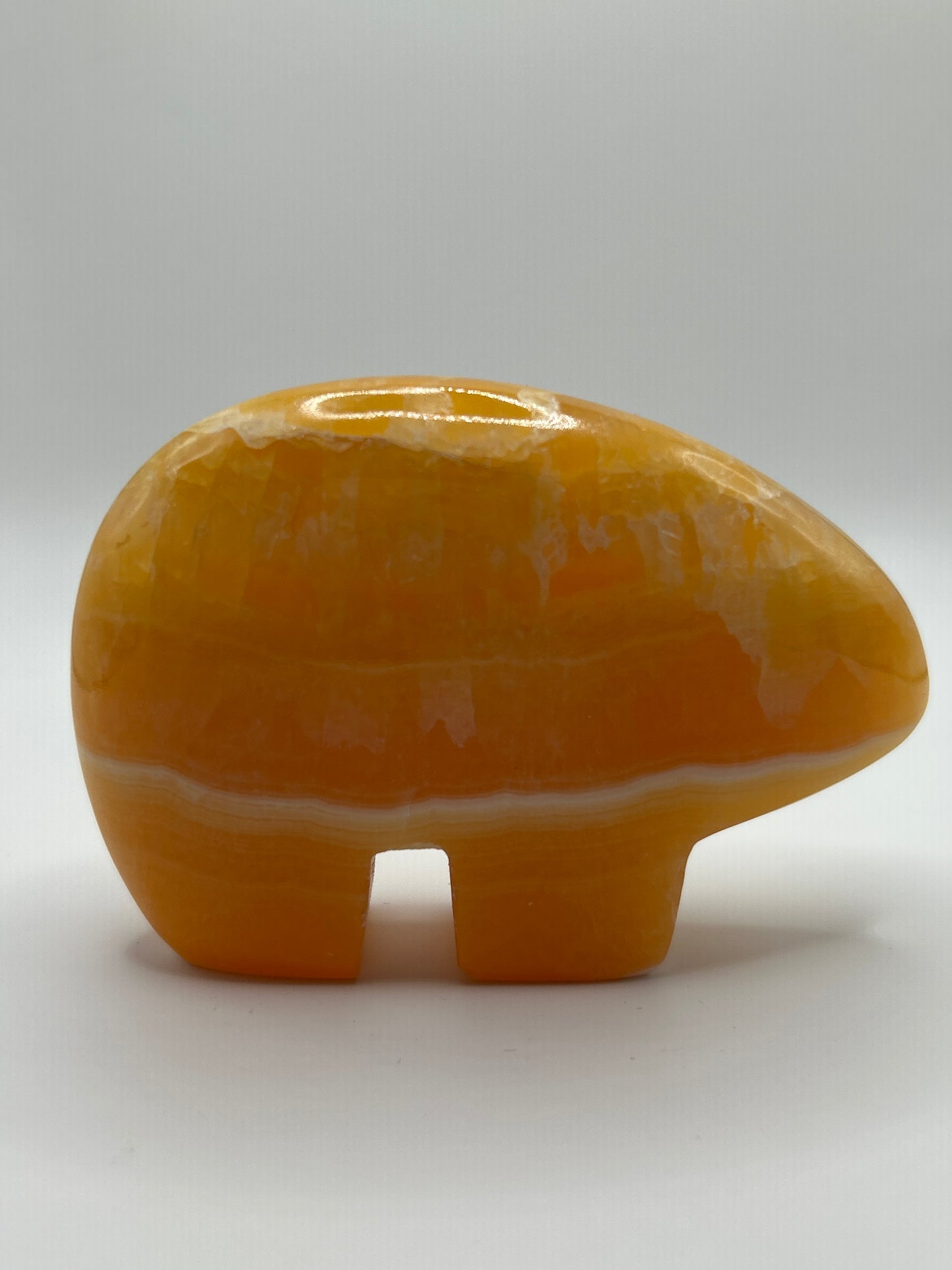 Orange Calcite Bear