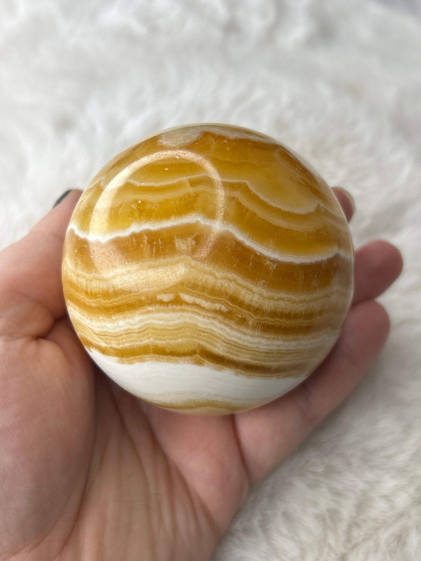 Orange Calcite Sphere