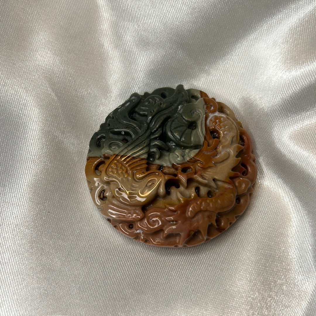 Polychrome Jasper Phoenix & Dragon